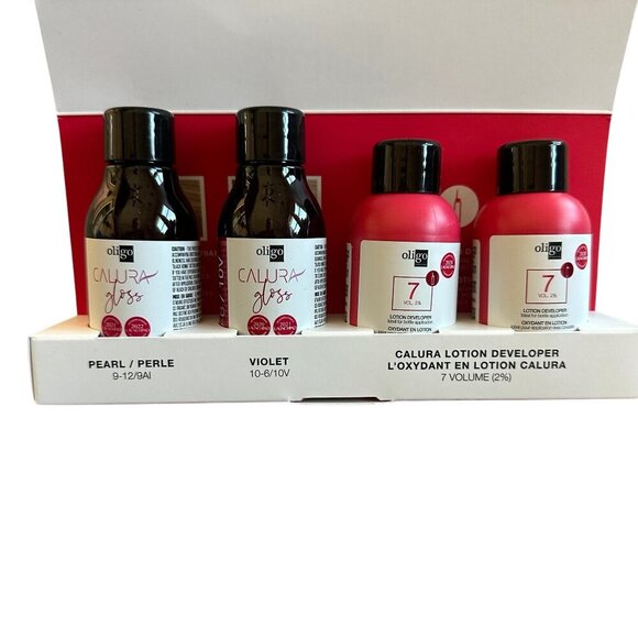 Oligo Calura Gloss + Lotion Developer Starter Kit in Box Pearl Violet Set - Picture 1 of 11